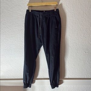 Volcom Black Sweatpants with Elastic Cuffs and Relaxed Fit